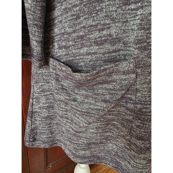 Gray Logo Lori Goldstein Womens V-Neck Tunic Top With Pockets Size M - Picture 2 of 7